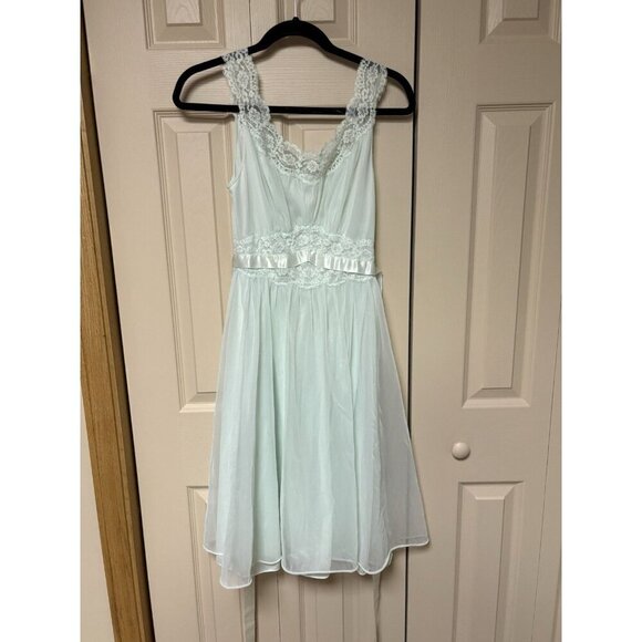 Vintage Vanity Fair Nightgown Mint Green - Picture 1 of 6